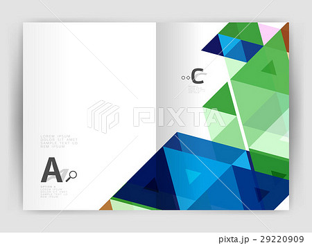 Modern triangle print template 29220909