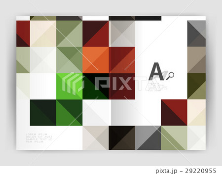 Square annual report brochure a4 print template 29220955