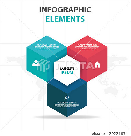colorful text box business Infographics elements 29221834