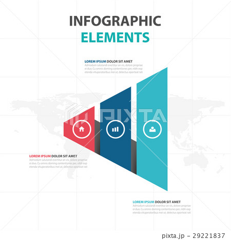 colorful triangle business Infographics elements 29221837