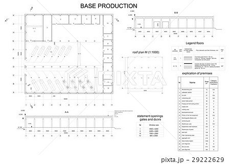 Detailed architectural drawing 29222629