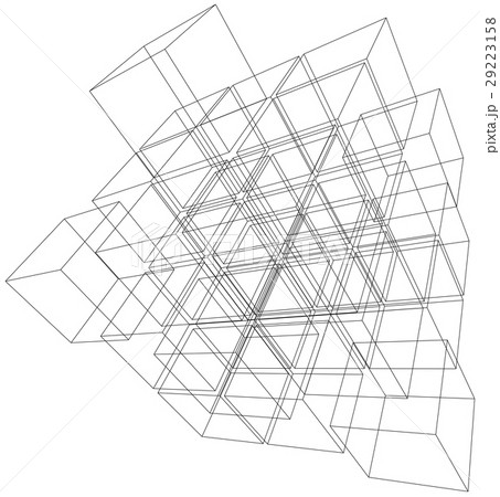 Vector illustration of 3d cubes 29223158