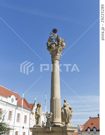 Plague column in Keszthely, Hungary. 29225289