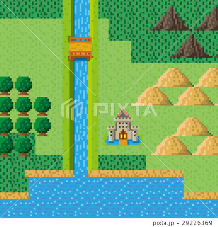 Rpg Game Dot Picture Stock Illustration