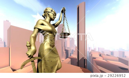 Statue of justice, Crime in city concept, Temida - Statue of justice, Crime in city concept, Temida - 29226952