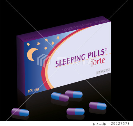 Sleeping Pills Fake Pill Box Night 29227573