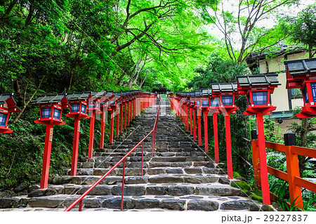 春の京都 貴船神社の写真素材 [29227837] - PIXTA