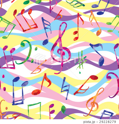 Music pattern Musical note seamless background 29228279