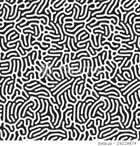 Vector Seamless Organic Rounded Line Maze Coral Vector Seamless Organic Rounded Line Maze Coral 29229874