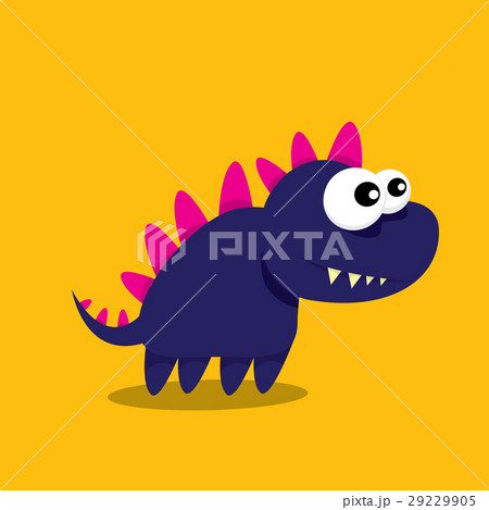 Vector cartoon funny dragon. Cartoon Dinosaur. Vector cartoon funny dragon. Cartoon Dinosaur. 29229905