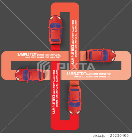 Four color car and racing on the fade color bar 29230406