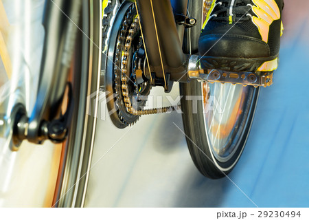 Detail Of Front Derailleur With Cycle Track 29230494