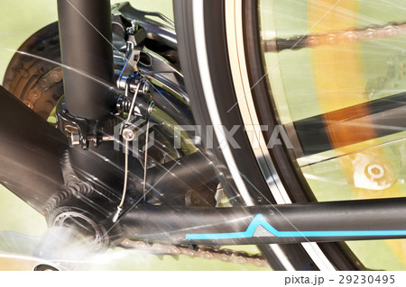 Detail Of Front Derailleur And Back Wheel 29230495