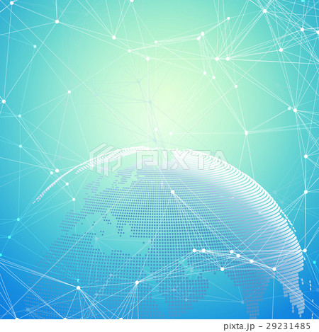 Abstract futuristic background with connecting Abstract futuristic background with connecting 29231485