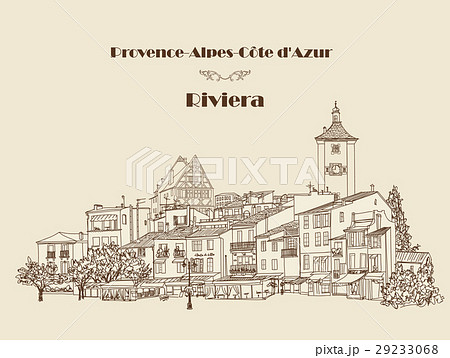 Street cafe. Old city view. European cityscape 29233068