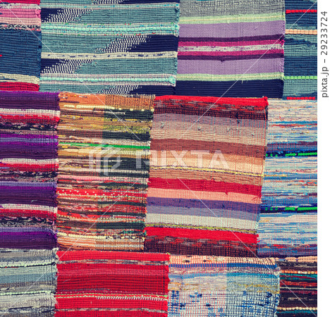 Traditional colorful rug textile 29233724