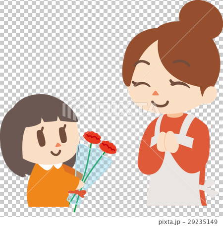 母の日 お母さんと女の子 29235149