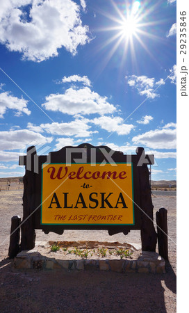 Welcome to Alaska state concept 29235846