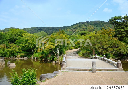 円山公園の池と石橋 円山公園の池と石橋 29237082