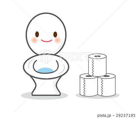 可愛いトイレのキャラクターのイラスト素材 29237195 Pixta