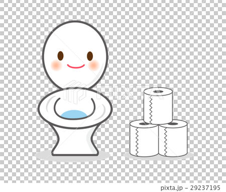 可愛いトイレのキャラクターのイラスト素材 29237195 Pixta