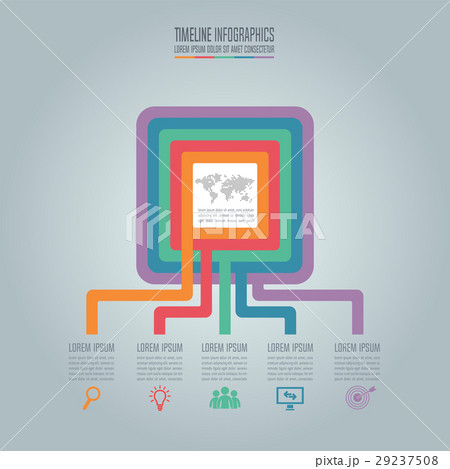 Timeline infographic design vector. Timeline infographic design vector. 29237508