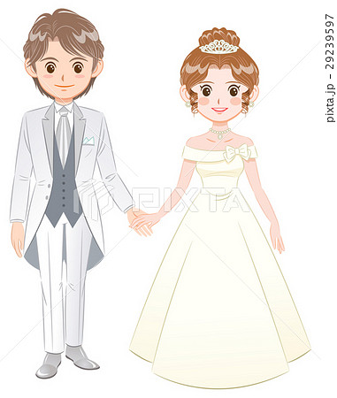 ウエディング 新郎新婦のイラスト素材 ウエディング 新郎新婦のイラスト素材