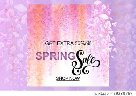 Advertisement about the spring sale Advertisement about the spring sale 29239767