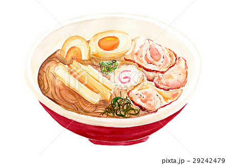 しょうゆラーメンのイラスト素材