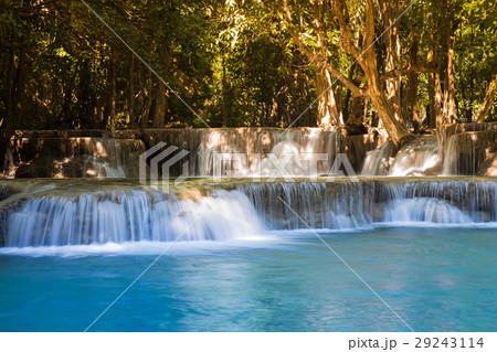 Deep blue stream waterfall Deep blue stream waterfall 29243114