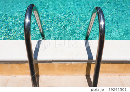handles of outdoor swimming pool 29243501