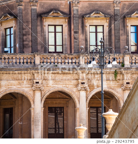 wall of Palazzo Ducezio (Town Hall) in Noto wall of Palazzo Ducezio (Town Hall) in Noto 29243795