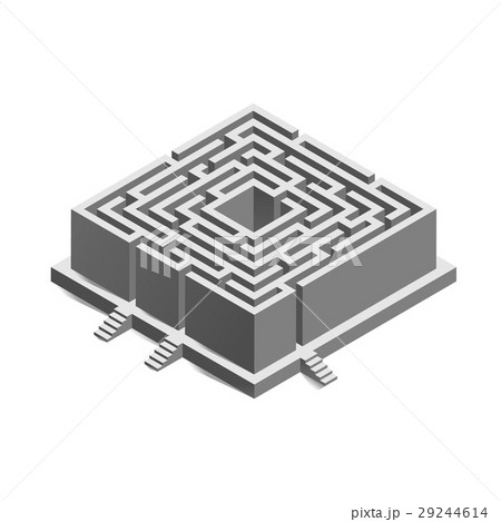 Isometric maze, labyrinth for business concept. 29244614