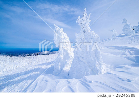 山背景 山の風景 雪景 29245589