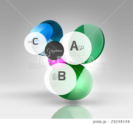 Circle modern business infographics design 29248148