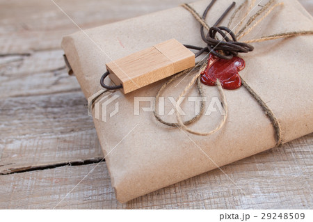 the parcel wrapped in Kraft. the parcel wrapped in Kraft. 29248509
