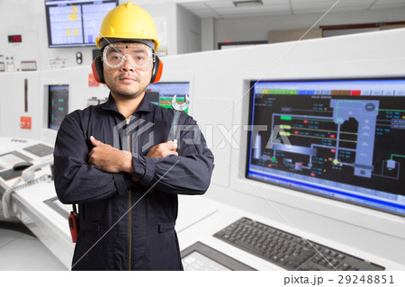 Electrical engineer working at control room 29248851