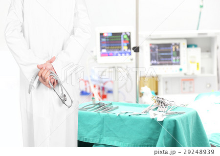 Rear view image of doctors pose arms crossed Rear view image of doctors pose arms crossed 29248939