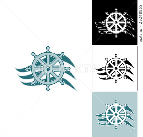 Logo marine helm on the wave 29248965