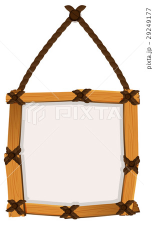 Wooden frame hanging on wall 29249177