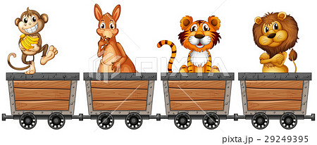 Wild animals in mining carts 29249395