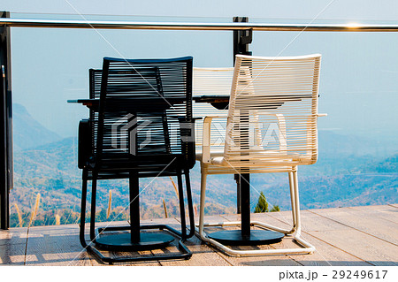 outdoor furniture chairs and table on terrace outdoor furniture chairs and table on terrace 29249617