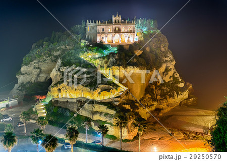 Church of Santa Maria dell'Isola at night, Tropea 29250570