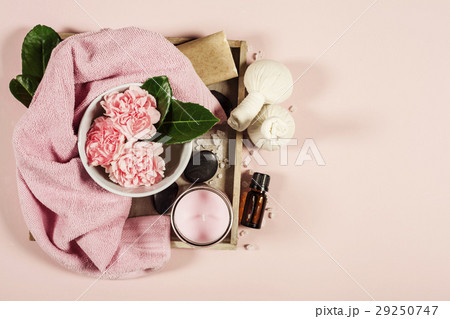 Spa background. Flat lay 29250747