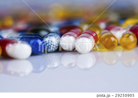 Medicine and healthy, Close up of capsules Medicine and healthy, Close up of capsules 29250905
