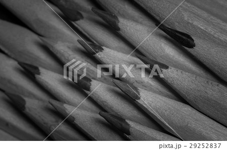 Abstract shot of Color pencils - monochrome Abstract shot of Color pencils - monochrome 29252837