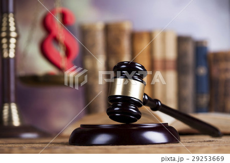 Law wooden gavel barrister, justice concept, legal 29253669