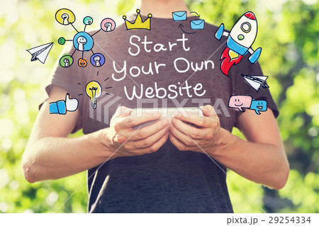 Start Your Own Website concept 29254334