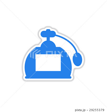 paper sticker on white background perfume  29255379