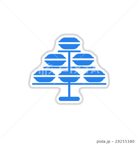 paper sticker on white background macaroon paper sticker on white background macaroon 29255380